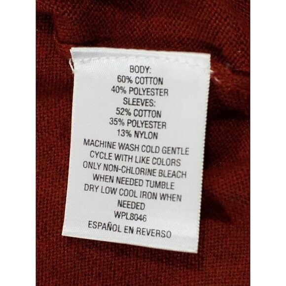 Style&co Woman~Plus Sz 1X~Seamed Dark Orange  Boat-Neck Rich Auburn Tunic NWT$56 - Picture 11 of 12